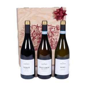 023 WINE IN WOODEN PRESENT BOX